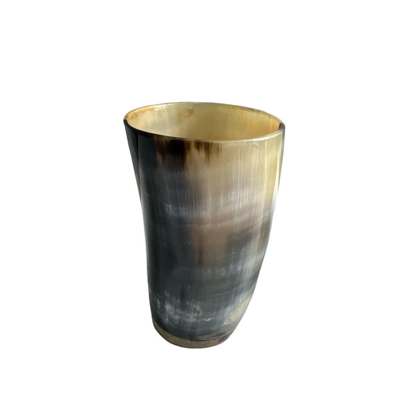 Real Drinking Horn Cup. Polished outside & Laquered inside (Food-Safe) - Cup Only (No Mead).