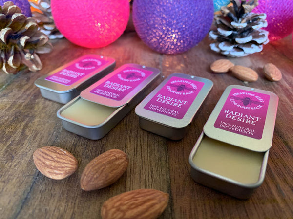 Radiant Desire - Amazing Bees® Lip and Body Balm 100% NATURAL INGREDIENTS (Choice of 6g Slider Tin, or 4g Pot)