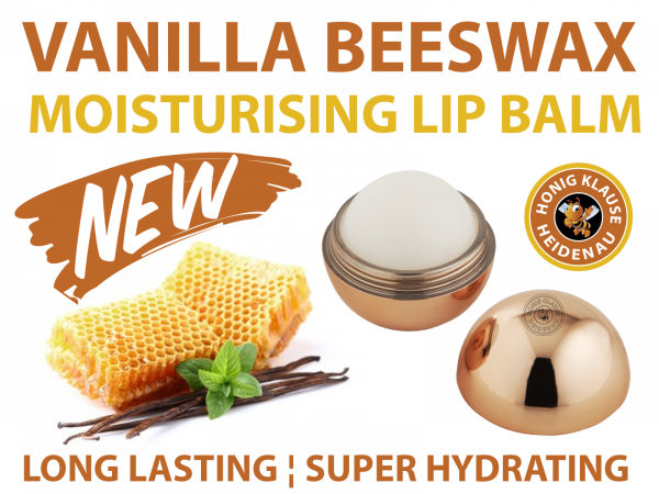 Honig Klause Vanilla Beeswax Lip Balm (25g Metallic Ball)
