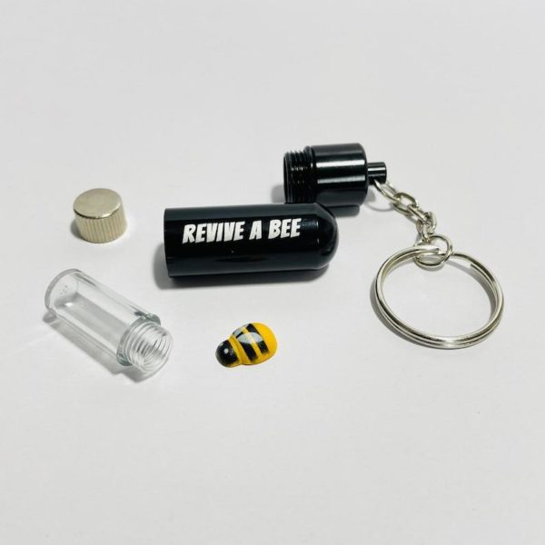 Revive-A-Bee Thirst Aid Kit - Bee Revival Keyring & Seeds (Choice of Colours)