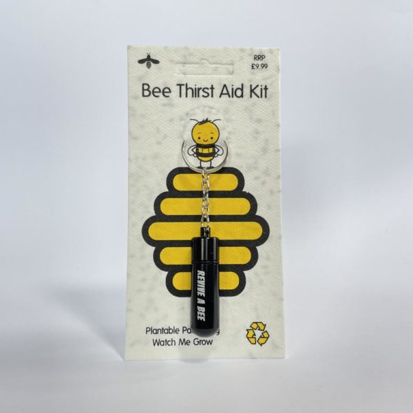 Revive-A-Bee Thirst Aid Kit - Bee Revival Keyring & Seeds (Choice of Colours)
