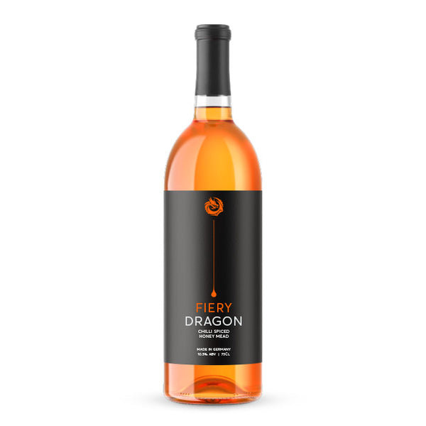 FIERY DRAGON (FEURIGER DRACHE) Honey Mead - Chilli (Fiery Spice) Flavour (10.5% ABV) 0.75l