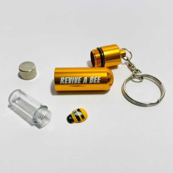 Revive-A-Bee Thirst Aid Kit - Bee Revival Keyring & Seeds (Choice of Colours)