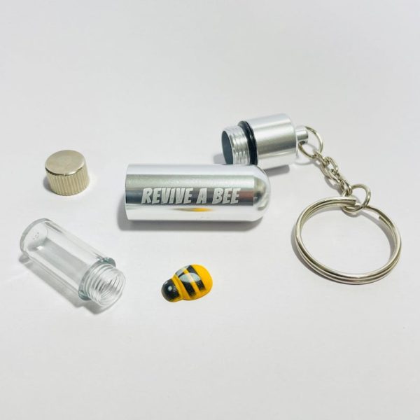 Revive-A-Bee Thirst Aid Kit - Bee Revival Keyring & Seeds (Choice of Colours)