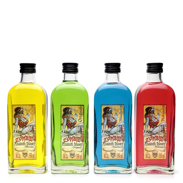 ZOMBIE'S ABSINTH HONEY (30% ABV) Honey Liquor - Large 350ml Bottle (Available in a choice of 4 Flavours)