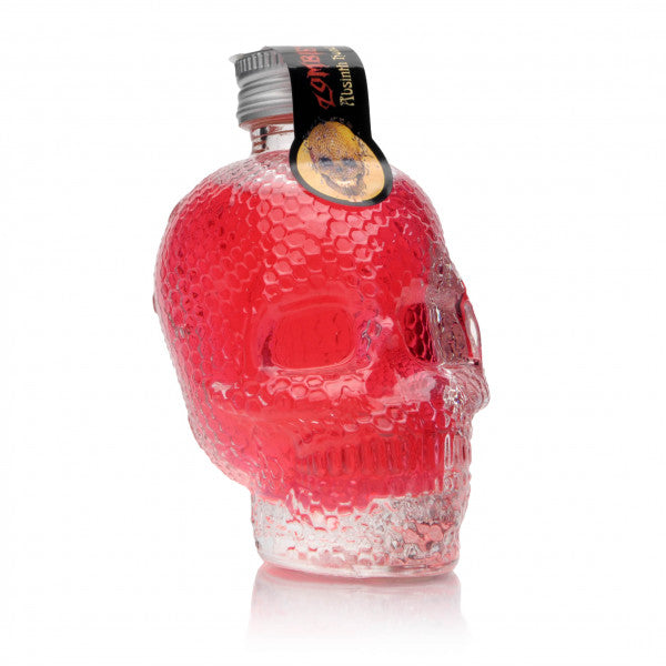 Zombie's Absinthe Honey Liquor - Decorative Large 500ml Skull Bottle (30% ABV) Choose From 4 Flavours