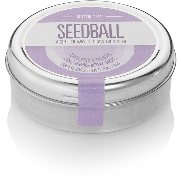 Seedballs - Butterfly Mix Tin - Contains 20 Seed Balls - Best Scattered in Spring or Autumn