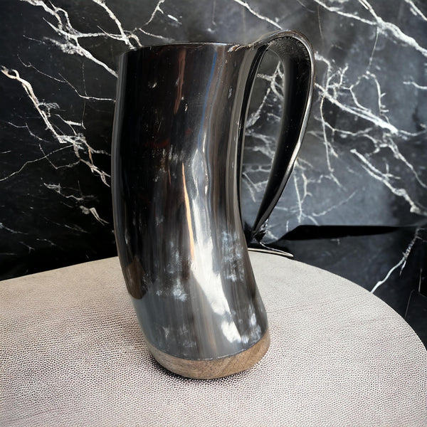 Real Drinking Horn Goblet - Various Colours. Polished outside and Laquered inside (Food-Safe).