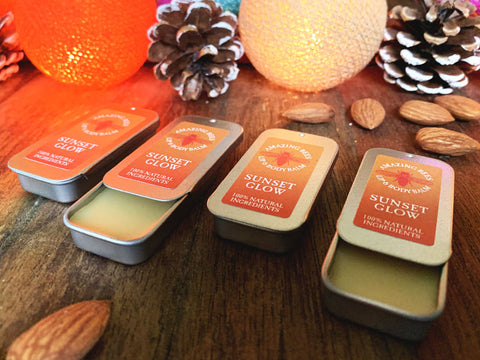 Sunset Glow - Amazing Bees® Lip and Body Balm 100% NATURAL INGREDIENTS (Choice of 6g Slider Tin, or 4g Pot)