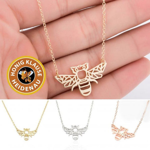 Origami Bee Necklace - Alloy Metal - Nickel Coated - Choice of Colours