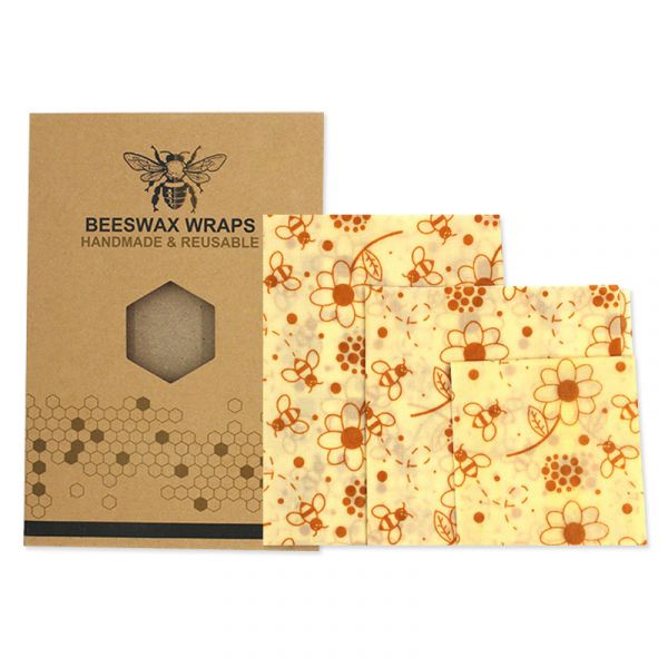 Organic Beeswax Food Wraps (3 Pack) Eco-Friendly