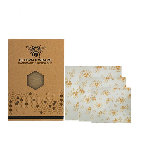Organic Beeswax Food Wraps (3 Pack) Eco-Friendly
