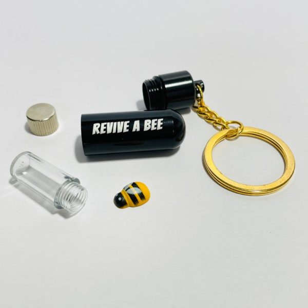 Revive-A-Bee Thirst Aid Kit - Bee Revival Keyring & Seeds (Choice of Colours)