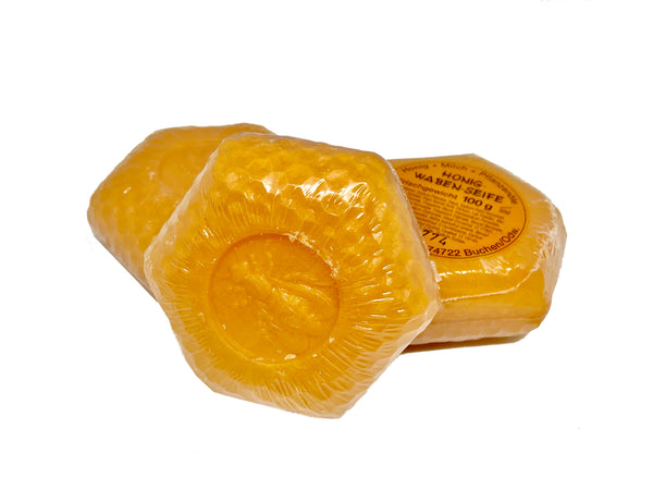 Milk & Honey Soap in Honeycomb Shape (100g Bar)